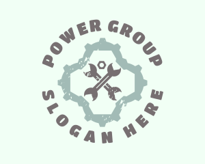 Machinery - Mechanical Gear Wrench logo design
