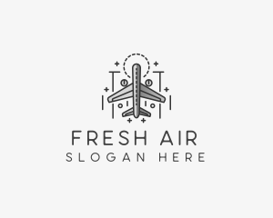 Plane Aircraft Aviation  logo design