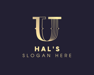 Interior Designer - Gold Interior Design Firm logo design