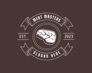 Restaurant Steak Meat logo design