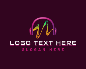 Headset - Sound Headset Music logo design