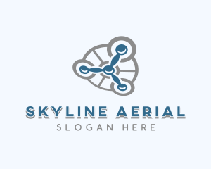 Drone Aerial Rotorcraft logo design