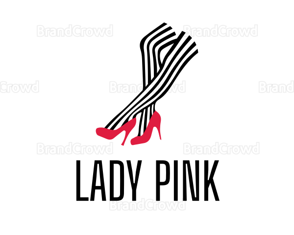 Stripe Stockings Female Boutique Logo