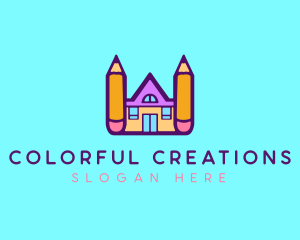 Crayon - School Learning Pencil logo design