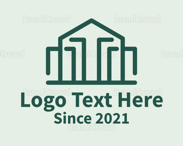 Simple Green House Logo