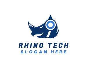 Rhino - DJ Rhino Headphones logo design