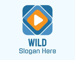 Multimedia Play Button  Logo