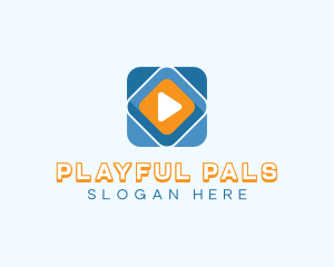 Multimedia Play Button  logo design