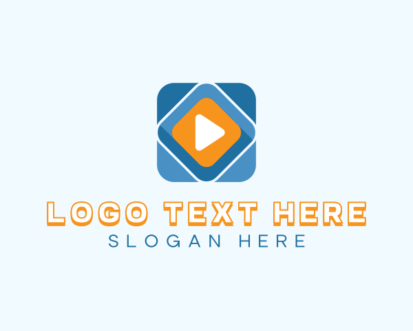 Studio - Multimedia Play Button logo design