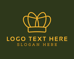 Gold - Elegant Crown Pageant logo design
