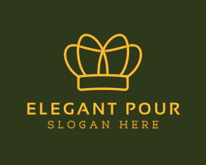 Elegant Crown Pageant logo design