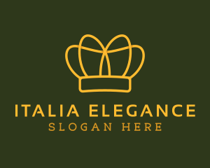 Elegant Crown Pageant logo design