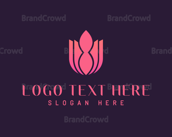 Abstract Flower Lotus Logo