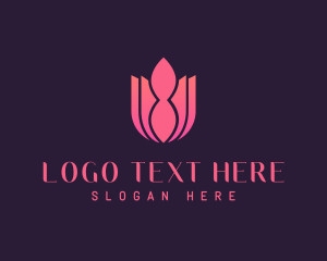 Beauty Shop - Abstract Flower Lotus logo design