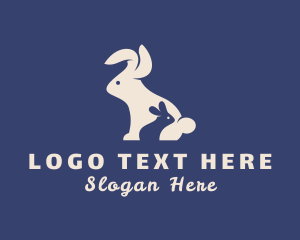 Veterinary Bunny Animal Logo