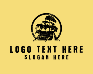 Rustic - Rustic Campground Scene logo design