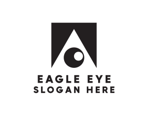 Triangle Eye Ball logo design