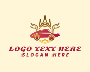 Transport - Luxury Car Crown logo design