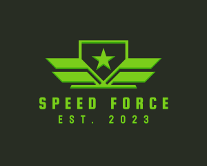 Military Freedom Star logo design