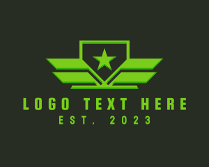 Strong - Military Freedom Star logo design