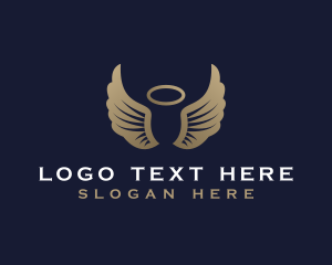 Inspirational - Holy Angel Wings logo design