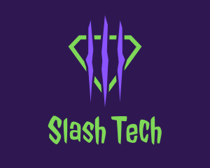 Slash - Monster Diamond Gaming logo design