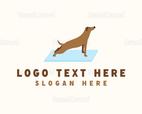 Stretching Dog Yoga Logo