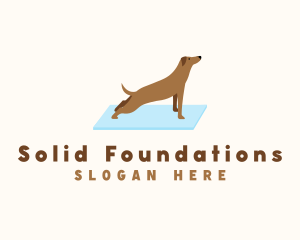 Stretching Dog Yoga Logo