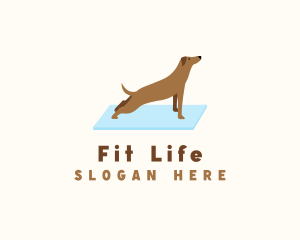 K9 - Stretching Dog Yoga logo design