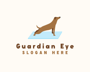 Watchdog - Stretching Dog Yoga logo design