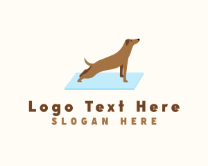 Stretching Dog Yoga Logo