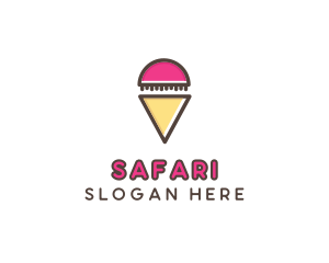 Gelato Ice Cream  Logo