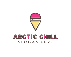 Frozen - Gelato Ice Cream logo design