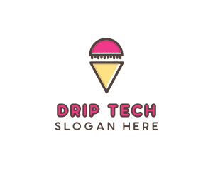 Gelato Ice Cream  logo design