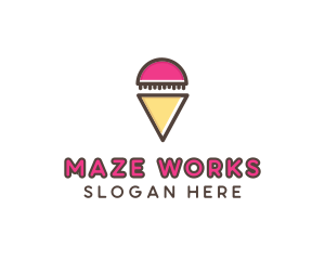 Gelato Ice Cream  logo design