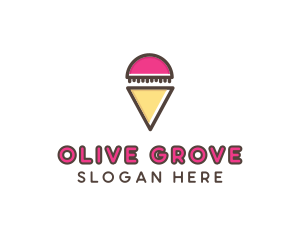 Gelato Ice Cream  logo design