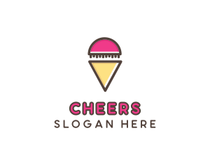 Frozen - Gelato Ice Cream logo design