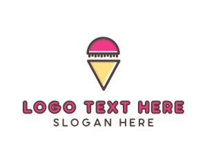 Ice Lolly - Gelato Ice Cream logo design