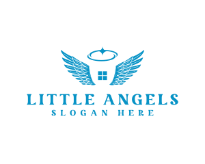 Angel Wings Church logo design