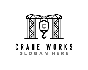 Crane - Crane Building Hook logo design