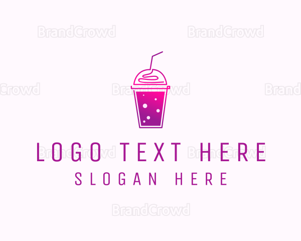 Flavored Juice Smoothie Logo