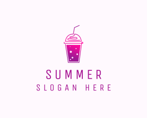 Flavored Juice Smoothie logo design