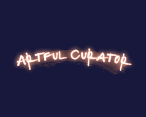 Glowing Graffiti Business logo design