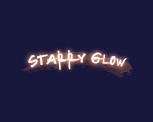 Glowing Graffiti Business logo design