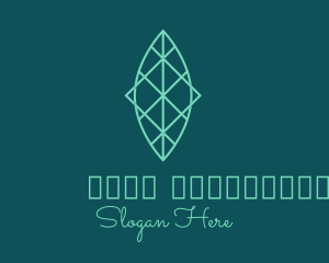 Plant - Green Symmetrical Leaf logo design