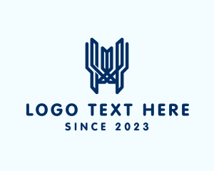 Linear - Structure Construction Builder logo design