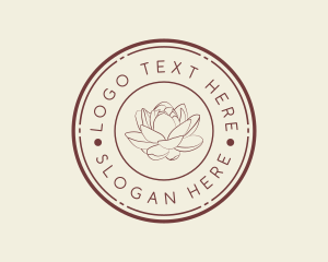 Meditation - Lotus Flower Wellness Spa logo design
