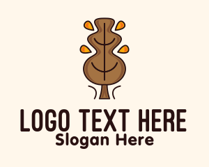 Lumber - Brown Leaves Tree logo design