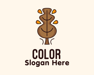 Brown Leaves Tree Logo