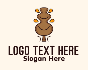 Brown - Brown Leaves Tree logo design